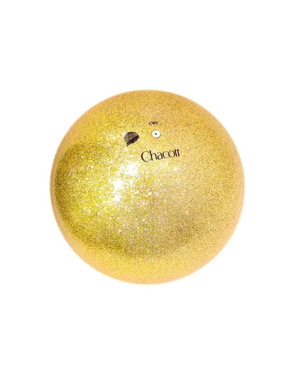 CHACOTT ball 17 cm gold with sequins