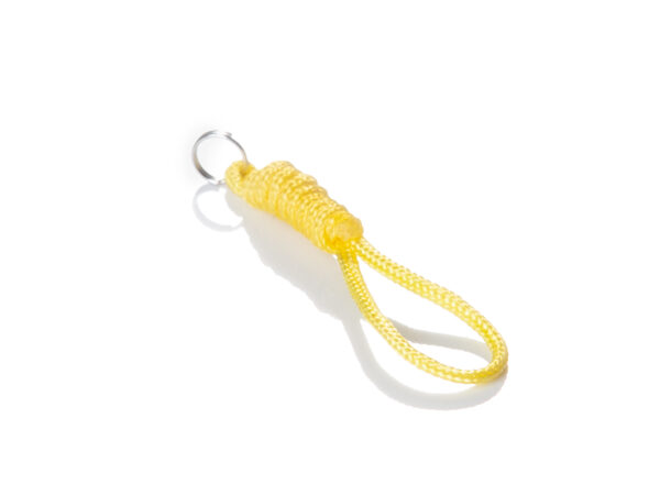 Soft carabiner KOMKOV for stick yellow