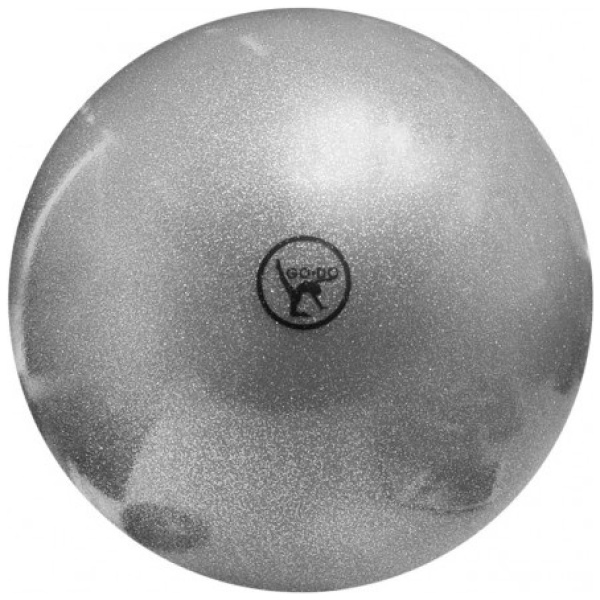 Ball 16 cm silver with sequins