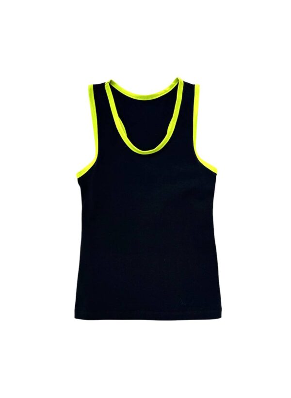 KOMKOV wrestling shirt with lemon edging