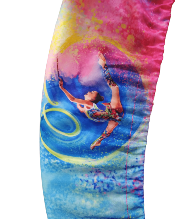 Cover for hoop KOMKOV “Gymnast with ribbon in the heart”