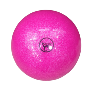 Ball 18.5 cm pink with glitter