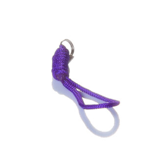 Soft carabiner KOMKOV for stick purple