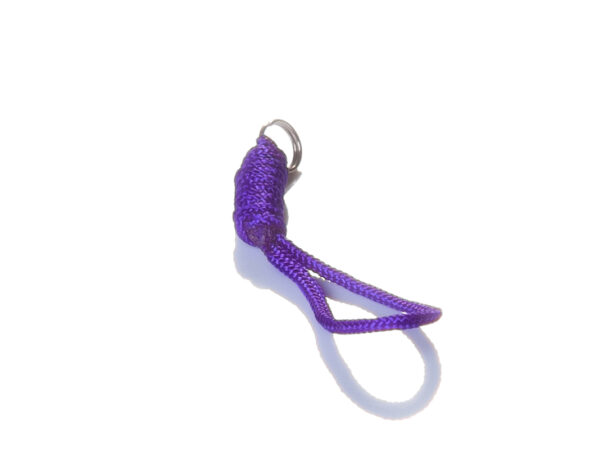 Soft carabiner KOMKOV for stick purple