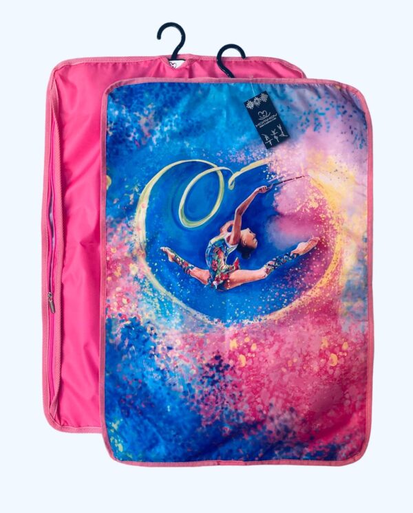 Cover for leotard KOMKOV “Gymnast with a ribbon in the heart"