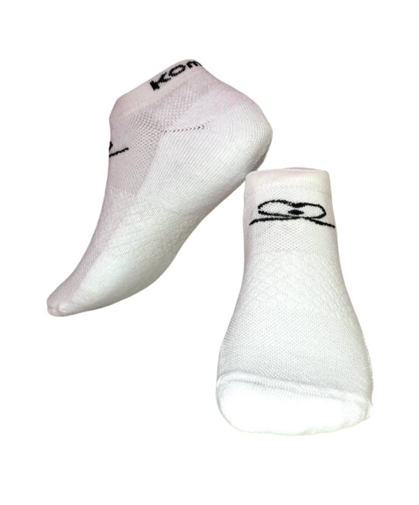 Socks KOMKOV white with black logo