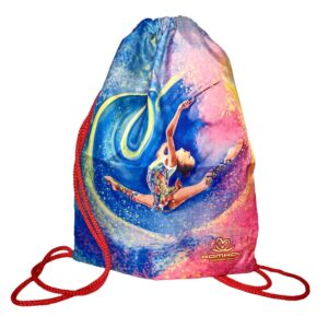 KOMKOV bag for training uniform “Gymnast with ribbon in the heart”