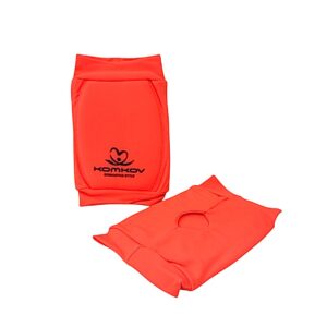 KOMKOV knee pads are orange