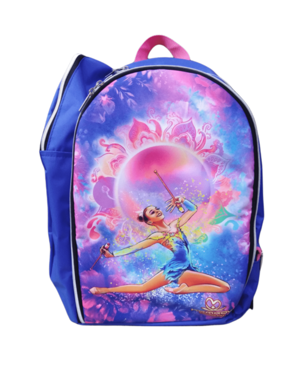 KOMKOV backpack with side pocket “Gymnast with Sun”