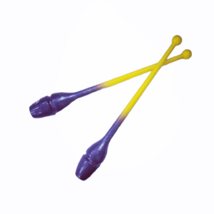 SASAKI clubs 40.5 cm yellow-purple with sequins