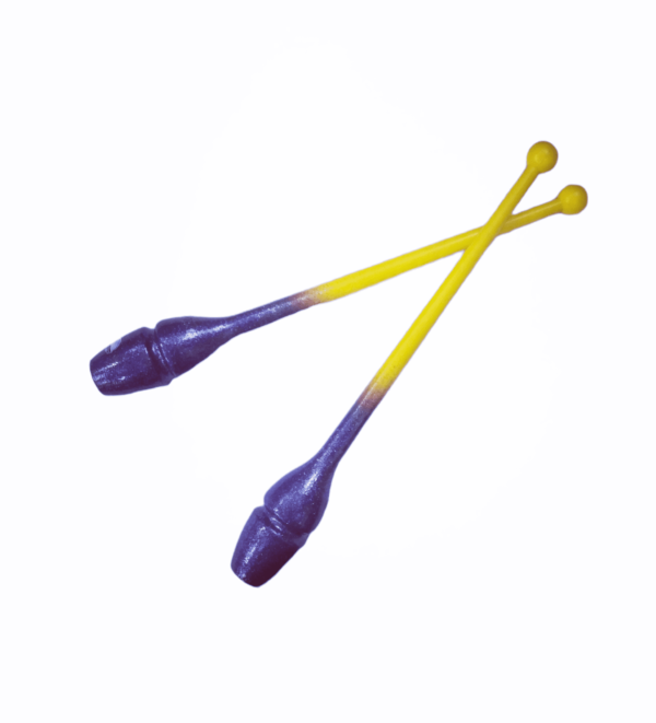 SASAKI clubs 40.5 cm yellow-purple with sequins