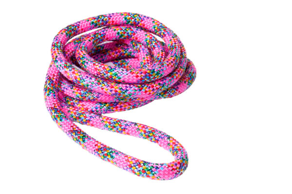 Rope KOMKOV pink dot with lurex