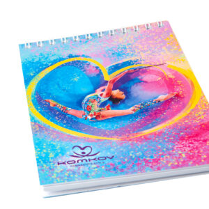 KOMKOV notebook “Gymnast with a ribbon in heart”