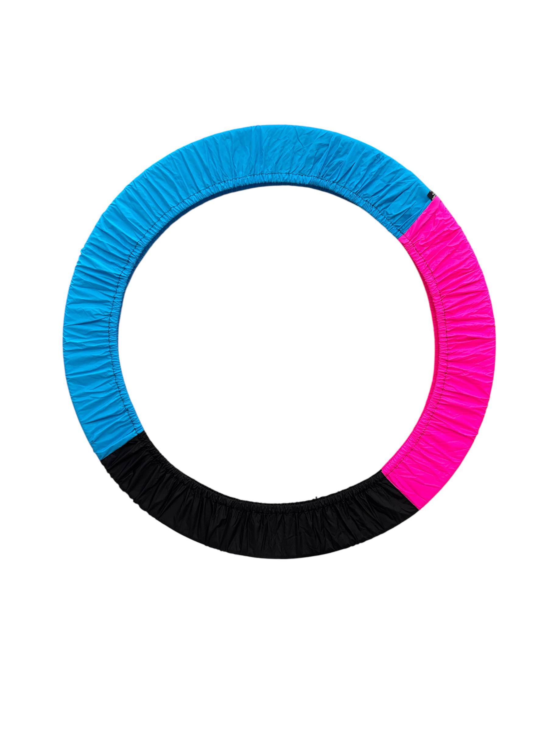 Чехол для обруча KOMKOV голубо-чёрно-розовый Чехол для обруча KOMKOV голубо-чёрно-розовый