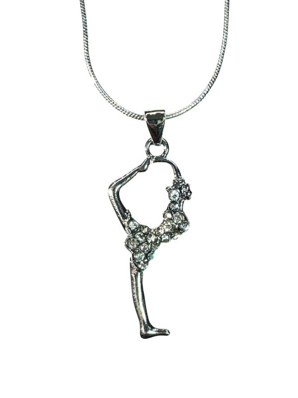 “Gymnast in a Puff” chain pendant