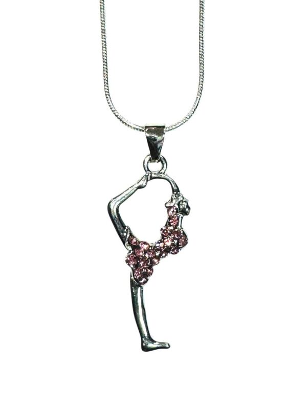 “Gymnast in a Puff” chain pendant