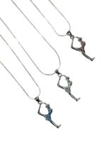 “Gymnast in a Puff” chain pendant