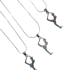 “Gymnast in a Puff” chain pendant