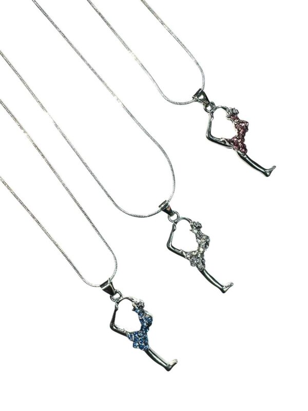 “Gymnast in a Puff” chain pendant