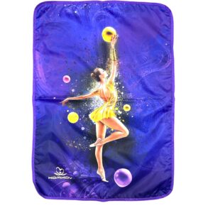 Чехол для купальника KOMKOV "Гимнастка с мячом" фиолетовый