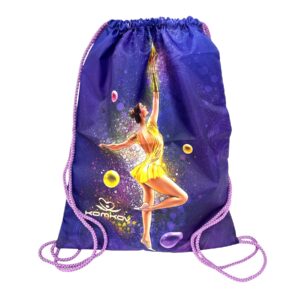 Мешок KOMKOV для тренировочной формы "Гимнастка с мячом" фиолетовый