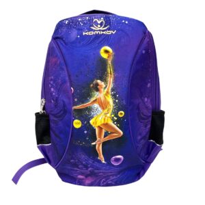 Рюкзак KOMKOV большой "Гимнастка с мячом" фиолетовый
