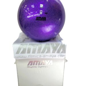 Мяч AMAYA 18,5 см GLITTER фиолетовый